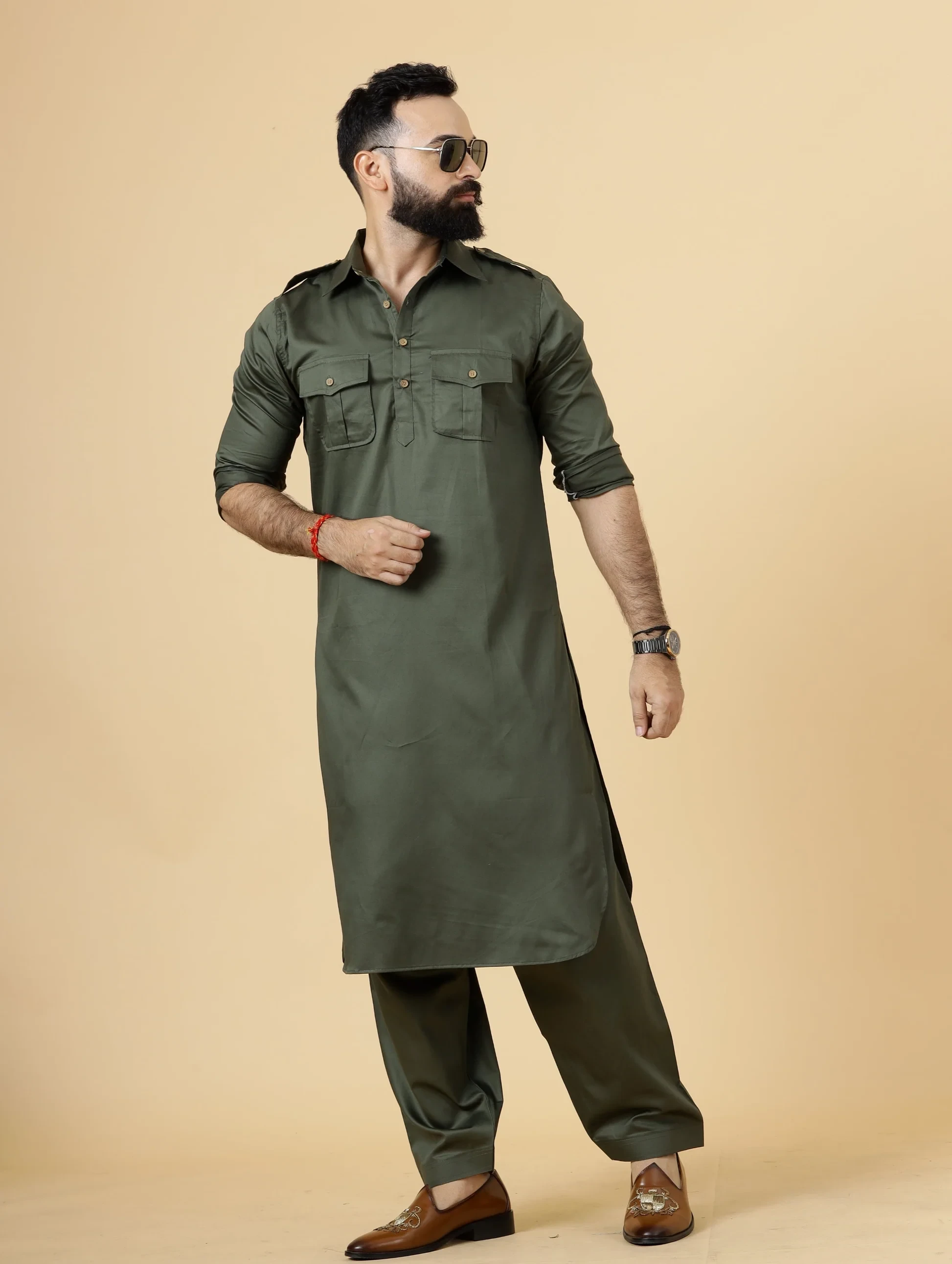 Cotton Pathani Suit