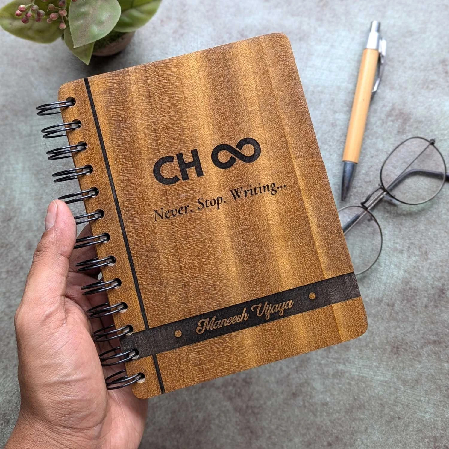 Customized Engraved Notebook