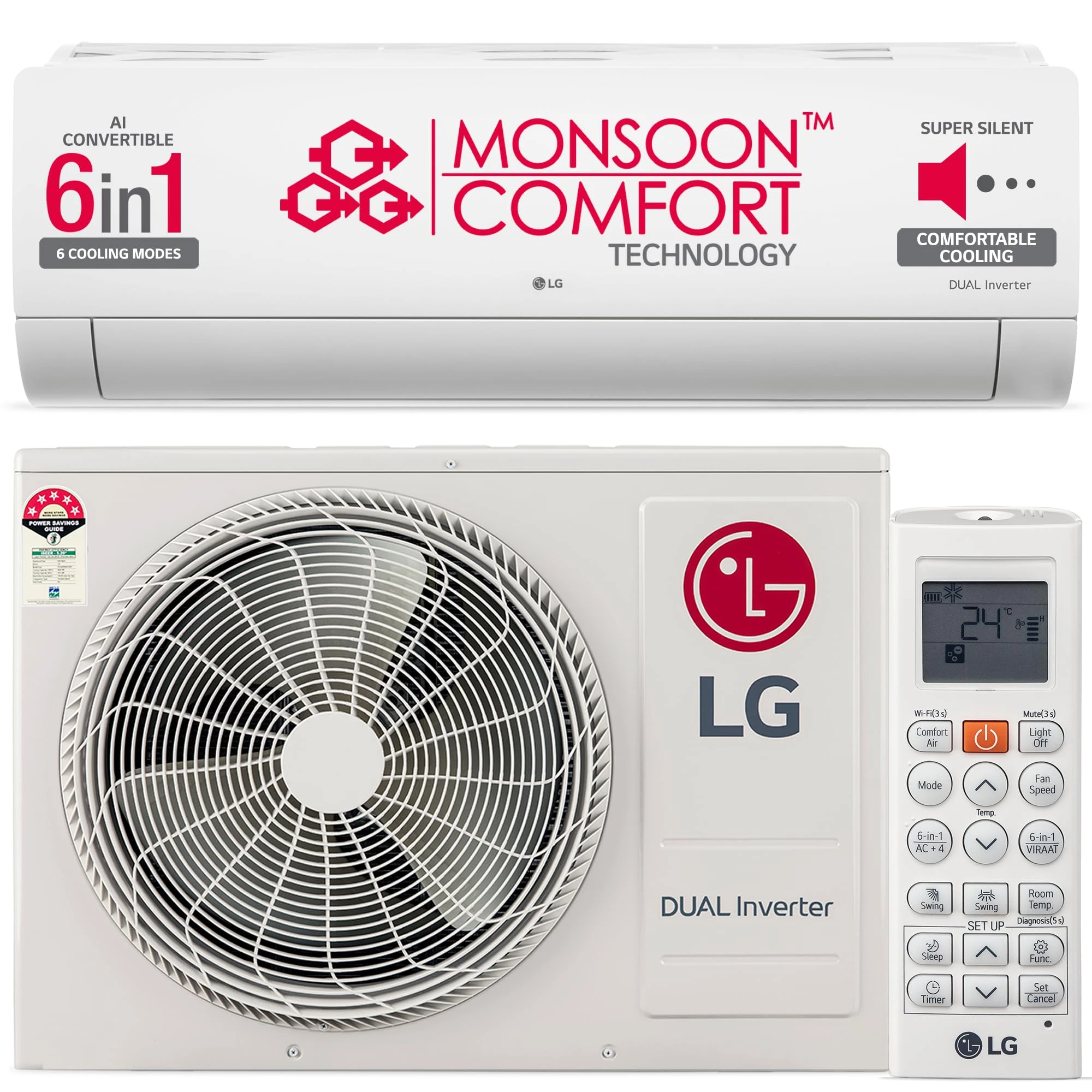 LG 1.5 Ton 5 Star Inverter Split Air Conditioner